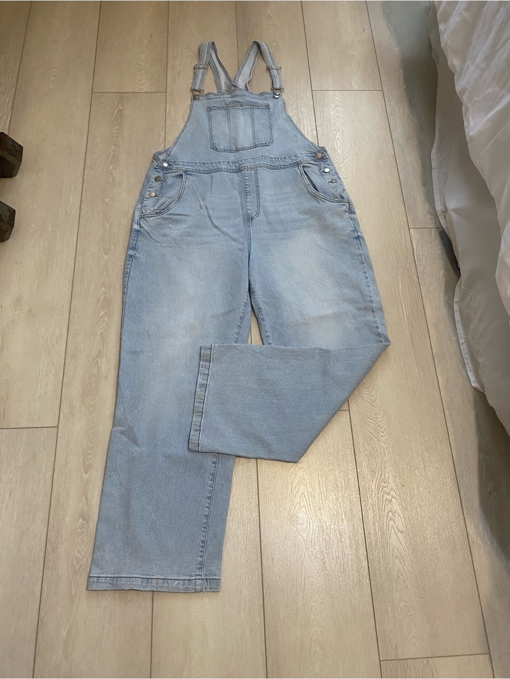 No Boundaries Light Blue Denim Women's Overalls